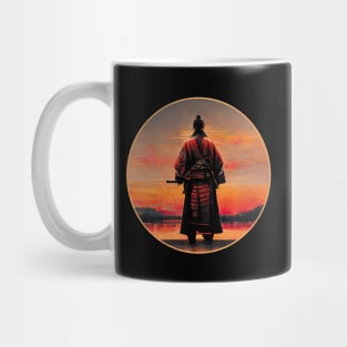 Lonely Samurai Warrior | Red Sky Ronin Mug